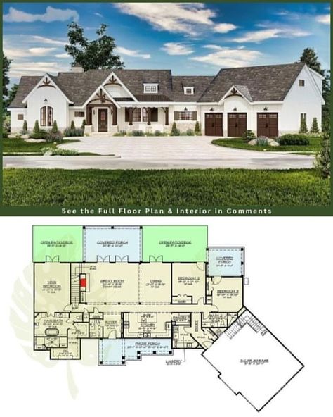 Rambler House Plans, Modern Farmhouse Ranch, Modern Ranch House, Floor Plans Ranch, Ranch Style House, Lazy Sunday Morning, Ranch Style House Plans, Modern Ranch, Ranch Style Homes