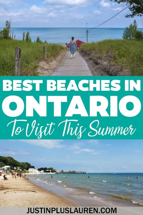 These are the best beaches in Ontario, Canada. This list shows you the best sandy beaches and turquoise waters throughout southwest Ontario, southern Ontario, eastern Ontario, and even northern Ontario. Plan your Ontario summer road trips by visiting these beautiful Ontario beaches. Ontario beaches | Top beaches in Ontario | Best beaches in southwestern Ontario | Lake Ontario Beaches | Lake Erie Beaches | Best beaches near Toronto | Southern Ontario Beaches | Lake Huron Beaches Ontario Summer, Ontario Beaches, Summer Road Trips, Ontario Place, Ontario Parks, Wasaga Beach, Northern Ontario, Ontario Travel, Southern Ontario