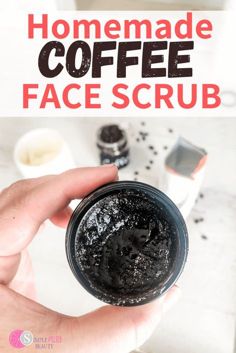 Coffee Beauty Products, Coffee Face Scrub For Glowing Skin, How To Make Coffee Scrub At Home, Diy Coffee Face Scrub, Coffee Scrub For Face, Coffee Ground Scrub, Diy Coffee Scrub, Face Cleaning Routine, Scrub For Face