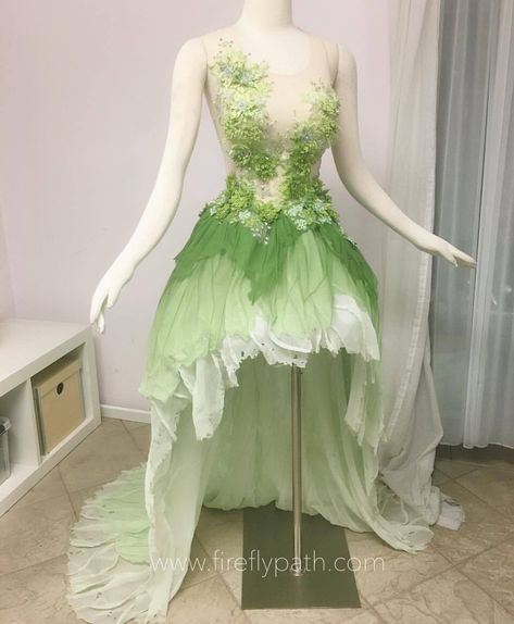 Firefly Path — Work in progress for our customers Tinkerbell Gown... Thumbelina Dress, Tinker Bell Outfit, Bell Gown, Tinker Bell Dress, Fairy Court, Firefly Path, Tinkerbell Dress, Orchid Mantis, Fairy Dresses