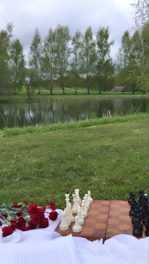 Hedonism Lifestyle Aesthetic, Chess Date Aesthetic, Chess Girl Aesthetic, Garden Date Aesthetic, Chess Date, Chess Aesthetic, Norway Nature, Two Wrongs, Romantic Date Night Ideas