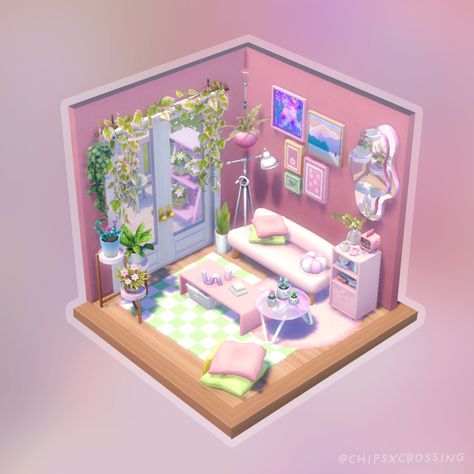 Sims 4 Pink Kitchen, Sims 4 Loft, Living Room Sims 4, Sims Freeplay Houses, Girly Vibes, Kawaii Bedroom, Decorate Bedroom, Sims Ideas, Casas The Sims 4