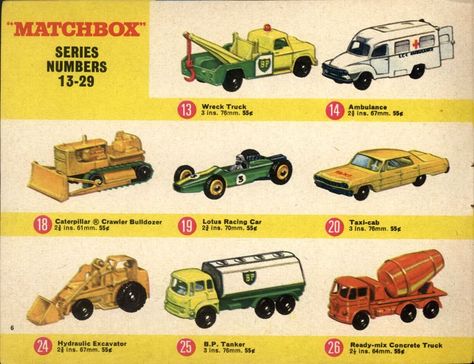 70s Childhood, Rodney Smith, Matchbox Toys, Concrete Truck, Model Cars Collection, Hydraulic Cars, Dinky Toys, Hydraulic Excavator, Corgi Toys