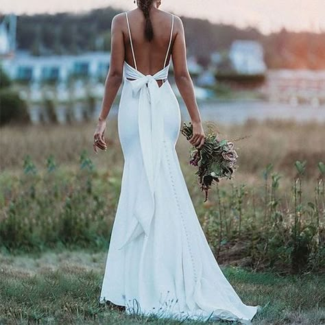 Wedding Dresses Mermaid Trumpet, Satin Bridal Gowns, Cheap Wedding Dresses Online, Allure Bridals, Trumpet Wedding Dress, Wedding Dress Fabrics, Beach Boho, Wedding Boho, Casual Wedding Dress