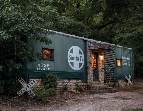 Spend the Night in One of These 4 Converted Train Cars | Texas Highways Dinosaur Valley State Park, Train Movie, Glen Rose, Train Cars, Railroad History, Train Depot, Hotel Building, Rail Car, Old Train