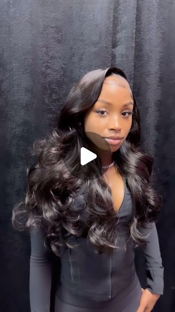 SLAY THE MIRACLE WAY 🦄 on Instagram: "SIDE PART WITH WIFEY CURLS 😍😍💕💕🔥🔥  Hair from @marasbeaute   #beautyinfluencer #theshaderoom #hairstyles #miamifrontals #miamiwigs #detroithairstylist #browardhairstylist #fulllacewig #atlantahairstylist #Miami hairstylist #viral #miamihairsalon" Black Wigs For Black Women Side Part, Sew In Hairstyles Side Part, Side Part Quick Weave Curls, Side Part Leave Out, Side Part Closure Sew In, Quick Weave Side Part, Side Part Sew In, Side Part Curls, Side Part With Curls