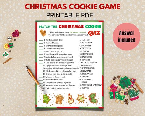 Christmas Cookie Game, Cookie Exchange Games, Christmas Office Games, Holiday Party Activities, Holiday Classroom Activities, Fun Holiday Games, Xmas Cookie, Christmas Party Activities, Games Christmas