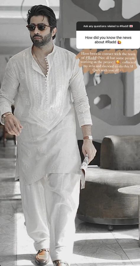 Kurta For Boys Men, Pakistani Kurta Designs For Men, Kurta Designs For Men, Menswear Kurta, Sheheryar Munawar, Kurta Designs Men's, Pakistani Kurta Designs, Pakistani Kurta, Mens Wear Wedding