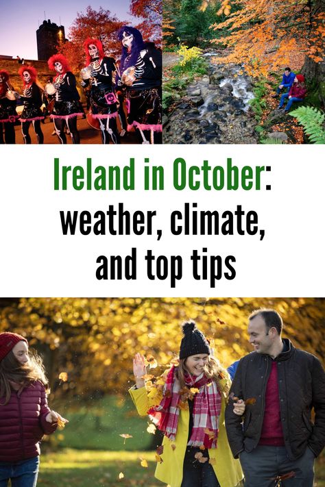 October in Ireland is a great time of year. There are many amazing events, and the weather is perfect for cosy evenings. Ireland In Fall, Fall In Ireland, Ireland In October, Halloween In Ireland, Ireland October, Ireland Bucket List, Ireland Honeymoon, October Weather, Ireland Weather