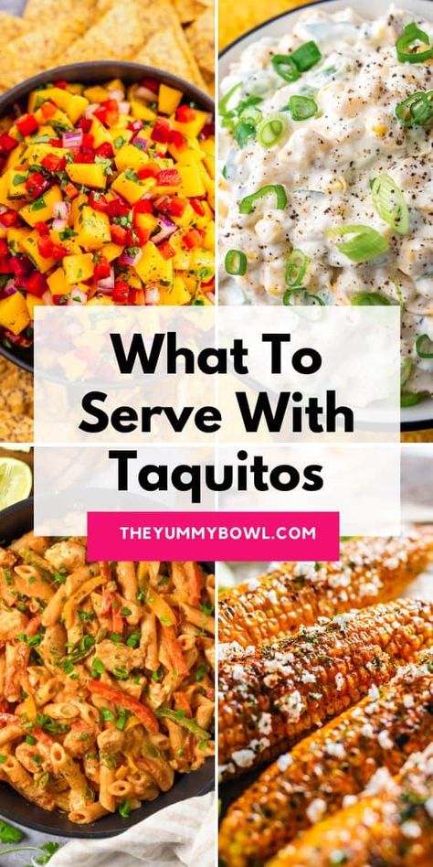 Side Dishes For Taquitos, Good Mexican Side Dishes, Mexican Potatoes Recipes Side Dishes, Sides For Mexican Dinner, Sides For Taquitos, Taquito Side Dishes, Taquitos Side Dish, Sides For Quesadillas, Southwestern Side Dishes