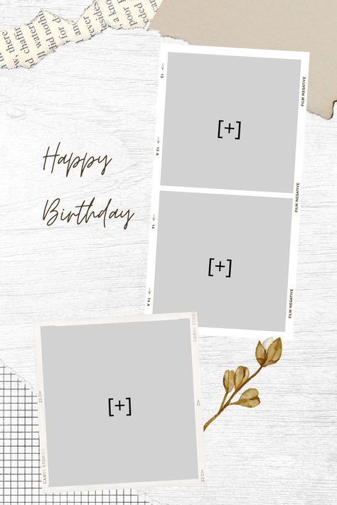 Birthday Bg Insta, Happy Birthday Sister Collage, Happy Birthday Template 2 Photos, Instagram Photo Frame Birthday, Birthday Outline For Instagram, Happy Birthday Photo Template, Brown Happy Birthday Template, Birthday Background For Sister, Birthday Bg Aesthetic