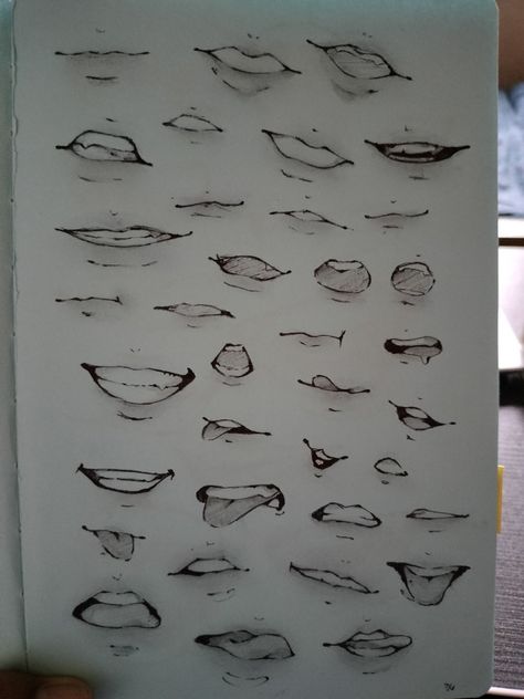 How To Draw Different Mouths, How To Draw Open Mouth Smile, How To Draw Open Mouth Anime, Anime Mouth Drawing Easy, Slightly Open Mouth Reference, How To Draw A Simple Mouth, Open Mouth Drawing Tutorial, Mouth Drawings Easy, Open Mouth Anime Reference