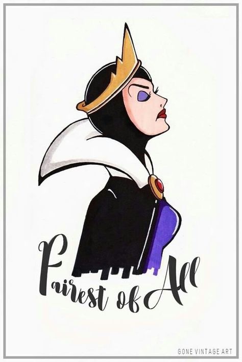 Evil Queen Drawing, Evil Queen Art, Tattoo Ideas Disney, Evil Queen Disney, Wallpaper Disney Princess, Deco Disney, Disney Evil Queen, Snow White Evil Queen, Evil Disney