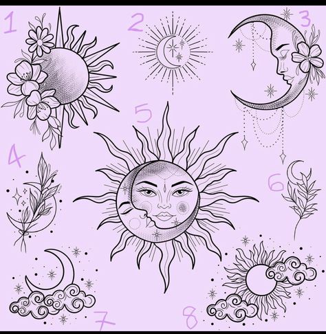 Sun And Moon Throat Tattoo, Sun N Moon Tattoo Design, Whimsical Sun And Moon Tattoo, Witchy Sun And Moon Tattoo, Moon Tattoo Designs For Women Arm, Mexican Sun And Moon Tattoo, Celestial Art Tattoo, The Sun And The Moon Tattoo, Sun And Moon Tattoo Designs For Women