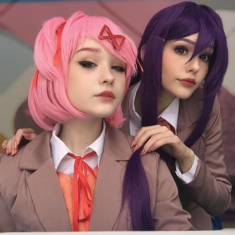 Matching Cosplays, Doki Doki Literature Club Cosplay, Yuri Cosplay, Oki Doki, Cosplay Inspo, Cosplay Cute, Matching Costumes, Do Cute, Cosplay Tips