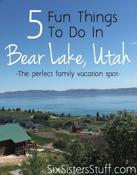 Fun Family Vacation Ideas, Utah Living, Bear Lake Utah, Utah Activities, Slow Cooker Chicken Fajitas, Travel Utah, Family Vacation Ideas, Utah Vacation, Utah Adventures