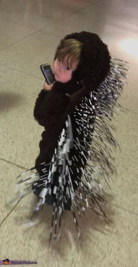 Porcupine Costume, Costume Last Minute, Old Halloween Costumes, Quick Halloween Costumes, Halloween Costumes For Work, Last Minute Costume, Homemade Costume, Porcupine Quills, Costume Works