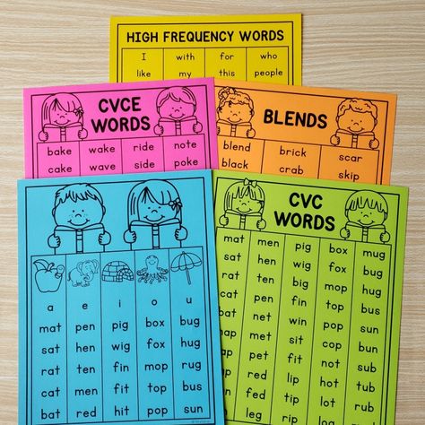 Phonics with Sound Boxes | Read Cvc Words, Learn Sight Words, Teaching Letter Sounds, Writing Sight Words, Superhero Classroom, Rainbow Writing, Cvce Words, Blend Words, Teaching Letters