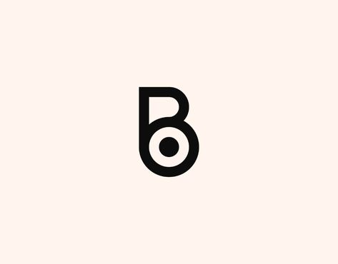 Letter B, BO or OB Logo on Behance B Letter Typography, B Food Logo, O B Logo, B Logo Design Letter, Ob Logo, Rm Logo, B Letter Design, Connection Logo, Mb Logo