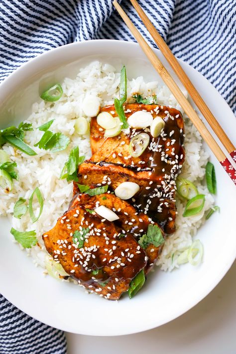 Hoisin Tofu, Vegan Food Recipes, Meat Replacement, Veggie Stir Fry, Grilled Veggies, Us When, Fried Tofu, Vegetarian Cooking, Hoisin Sauce