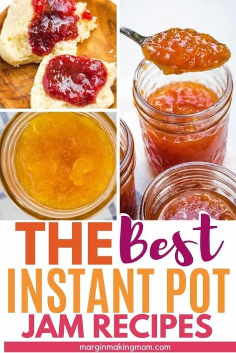 Canning With An Instant Pot, Apricot Strawberry Jam, Instant Pot Jam Recipes, Instant Pot Jelly Recipes, Instant Pot Canning Recipes, Instant Pot Jelly, Instant Pot Jam, Canning With Instant Pot, Sugar Free Apricot Jam Recipe