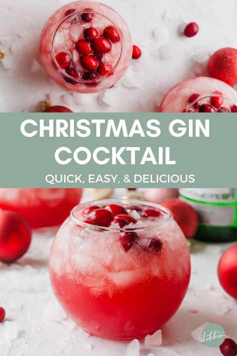 Christmas Drinks Alcohol Cranberry, Cranberry Juice Cocktail Recipe, Sangria With Gin, Christmas Gin Fizz, Cranberry Orange Gin Fizz, Cranberry Gin Fizz Cocktails, Cranberry And Gin Cocktail, Cranberry Gin Cocktail Holiday Drinks, Christmas Day Cocktails