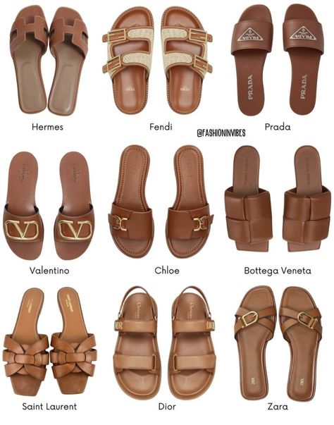 Old Money Sandals Woman, Types Of Footwear For Women, Casual Slippers Women, Basic Shoes To Have, Slippers Outfit Summer, Summer Shoes 2024, Sandals Aesthetic, Elegant Shoes Heels, Classy Sandals