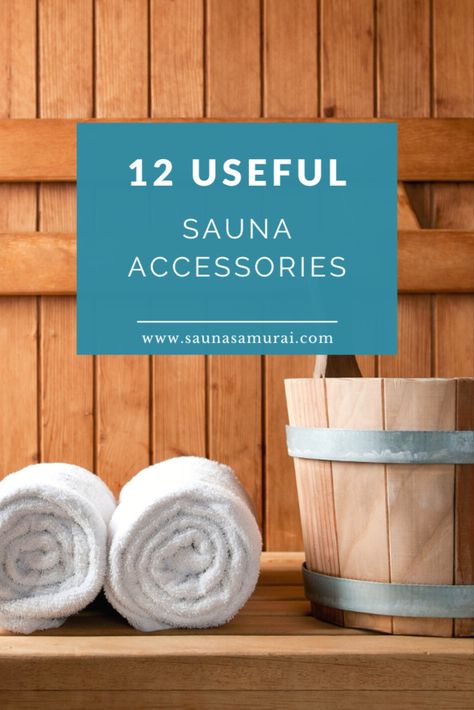 12 Best Sauna Accessories You Need to Have Home Sauna Room Decor, Sauna Interior Ideas, Sauna Accessories Products, Sauna Room In House Decor, Indoor Sauna Ideas Home Interior Design, Sauna Party Ideas, Sauna Must Haves, Infrared Sauna Accessories, Sauna Decoration Ideas