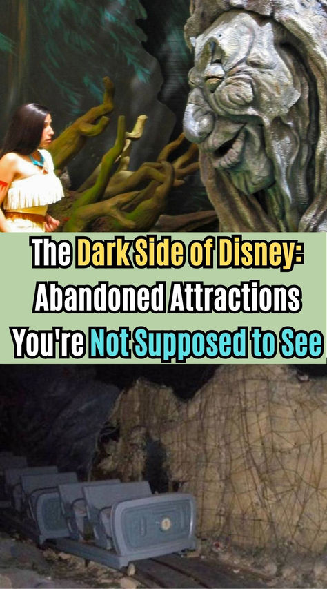 Take a stroll down memory lane with these abandoned and extinct Disney attractions. Abondent Places, Sleeping In Weird Places, Abandoned Disney Park, Abandoned Animatronics, Dark Side Of Disney, Disney World Facts, Jacinta Kuznetsov, Abandoned Towns, Swimming Ponds