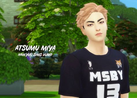 sims 4 haikyuu townie dump Sims 4 Haikyuu Cc, Cc Sims4, Makeup Cc, Sims 4 Anime, Miya Atsumu, Download Hair, Male Hair, Sims House Plans, Sims Hair