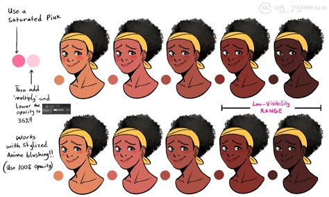 Blush For Dark Skin, Darker Skin Tones, Emo Scene Hair, Skin Drawing, Person Drawing, Colors For Dark Skin, Skin Color Palette, Different Skin Tones, Body Reference Drawing