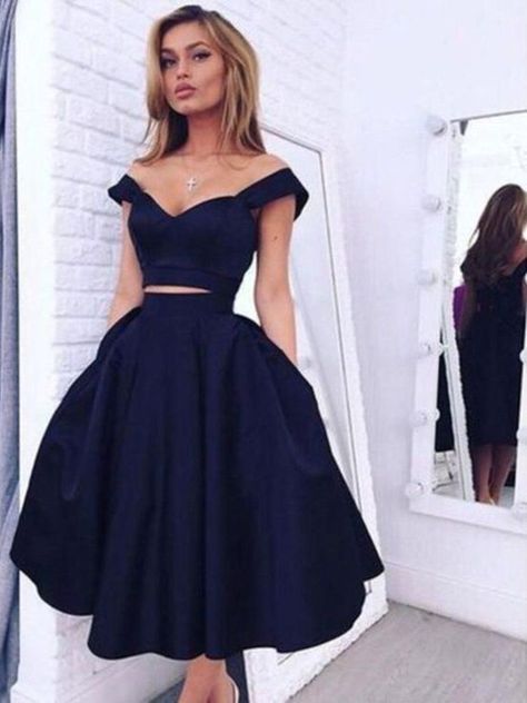 Navy Blue Graduation Dress, Navy Blue Homecoming Dresses, Blue Graduation Dresses, Navy Homecoming Dress, Navy Blue Prom, Navy Blue Prom Dresses, Black Homecoming Dress, Blue Homecoming Dresses, Two Piece Homecoming Dress