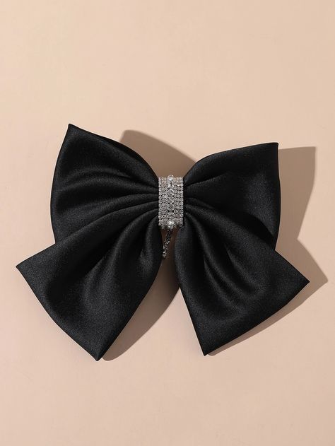 Fancy Hair Bows Diy How To Make, Shein Hair Accessories, Fancy Hair Bows, Homemade Headbands, Long Robes, Embroidered Hair Bows, Diy Hair Scrunchies, Bow Tie Hair, Black Hair Bows