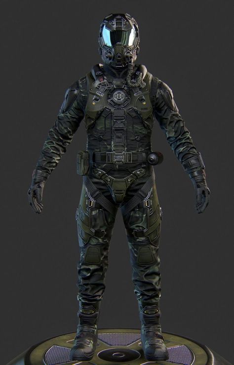 Sci Fi Pilot, Space Pilot, John Rambo, Tactical Armor, Futuristic Armor, Futuristic Armour, Combat Armor, Sci-fi Armor, Future Soldier