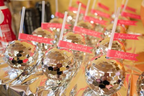 My Iconic Baby Shower +The Best Baby Shower Theme Ideas + Free Printable | Sideline Socialite Disco Ball Baby Shower Ideas, Disco Baby Shower Theme, Disco Baby Shower Ideas, Taylor Swift Baby Shower Theme, Baby Shower Theme Ideas, Girl Shower Themes, Dance Themes, Disco Theme, Late Night Diapers