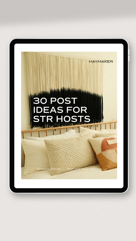 Instagram Post Ideas for Airbnb Hosts What To Post On Instagram, Vrbo Host, To Post On Instagram, Moodboard Ideas, Airbnb Host, Marketing Social Media, Short Term Rental, Marketing Ideas, Media Marketing