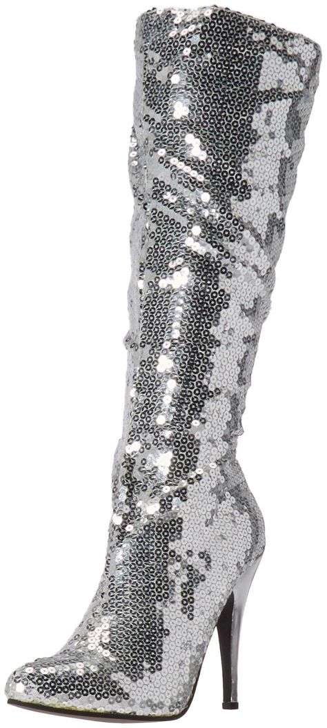 Women's 511-tin Engineer Boot Silver Stilettos, Sparkly Boots, Xmas Outfits, Sequin Boots, Ellie Shoes, Engineer Boots, Womens Knee High Boots, Shoes Womens, Classic Leather