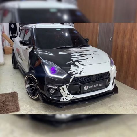 Black Car Wrap Ideas, Swift Car Wallpaper, Bike Stickers Design Ideas, Swift Car, Dark Background Wallpaper, Graffiti Wallpaper Iphone, Bike Stickers, Stickers Design, Car Wrap Design