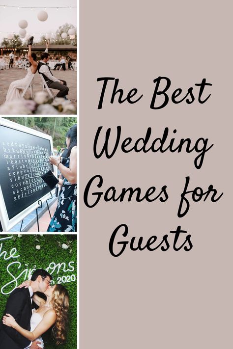 The Best Wedding Games for Guests To Play - Fun Party Pop Wedding Table Activities For Guests, Wedding Reception Games For Guests Funny, Wedding Garden Games, Indoor Wedding Games, Wedding Guest Activities, Table Decor Wedding Reception, Fun Wedding Activities, Affordable Wedding Decorations, Wedding Table Games