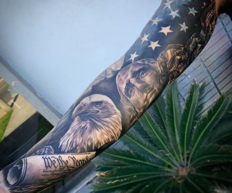 We The People Tattoos, We The People Tattoo, Southern Words, American Flag Tattoos, Bald Eagle Tattoos, People Tattoos, Tattoos On Arm, People Tattoo, Butterfly Tattoos On Arm