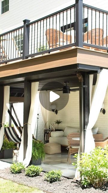 Upper Deck Decorating Ideas, Back Porch Deck Ideas, Trek Deck Ideas, Under Deck Patio Ideas, Back Deck Ideas, Trex Deck Ideas, Covered Deck Ideas, Patio Deck Ideas, Back Deck Designs