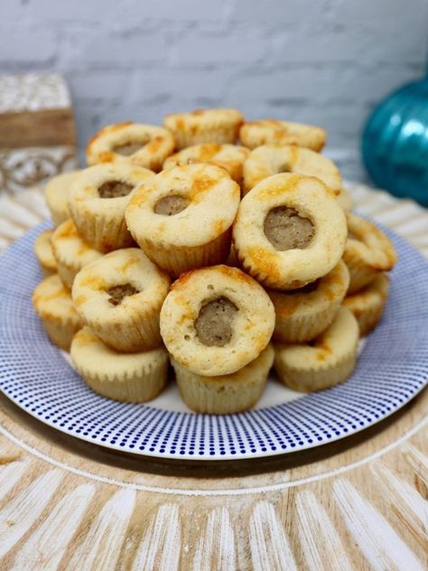 Maple Pancake Sausage Mini Muffins Recipe - Grace Like Rain Blog Pancake Mini Muffins, Pancake Sausage Muffins, Hungry Jack Pancakes, Stovetop Appetizers, Mini Pancake Muffins, Pancake Sausage, Mini Muffin Recipe, Sausage Muffins, Mini Breakfast