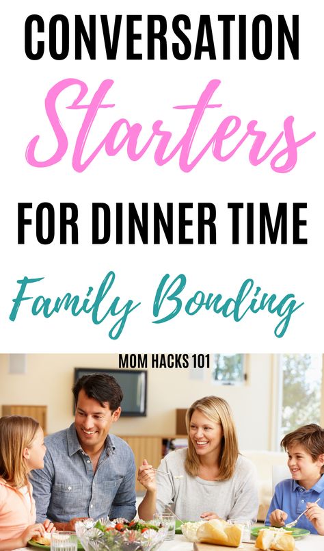 Family Dinner Topics, Conversation Starters For Family, Fun Family Conversation Starters, Family Dinner Talking Points, Dinner Time Questions For Kids, Family Night Questions, Family Dinner Questions Fun, Dinner Conversation Starters Families, Family Dinner Conversation Starters