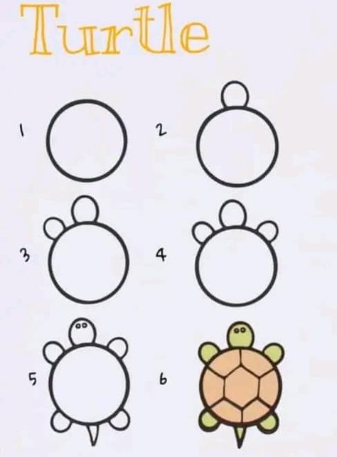 Easy Drawing For Beginners, Simple Doodles Step By Step, Animal Doodles Simple Step By Step, How To Draw Bulbasaur Step By Step, Easy Animal Drawings, Easy Animals, Cute Easy Doodles, Animal Doodles, Simple Doodles