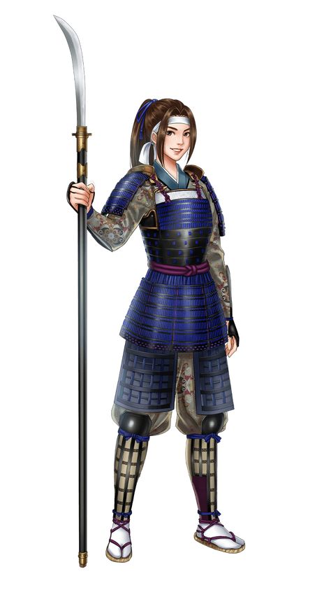 Korean Warrior Art, Female Samurai Character Art, Onna Musha, Asian Armor, Japan Warrior, Samurai Woman, Asian Warrior, Samurai Clothing, Female Samurai