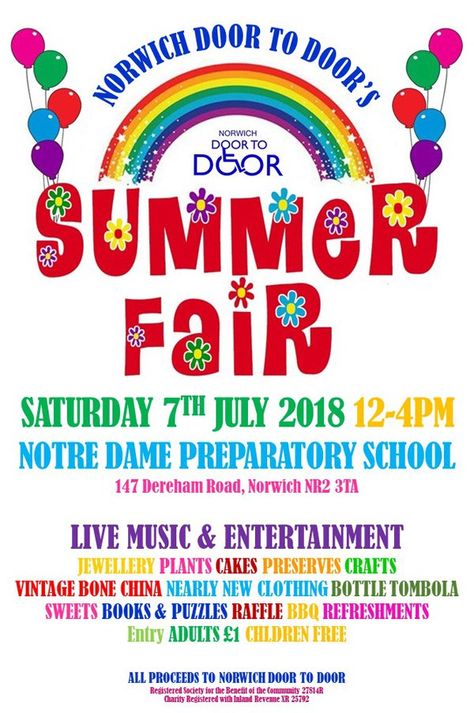 Norwich Door to Door is holding its summer fete on Saturday 7th July School Reception, Fair Pictures, Fete Ideas, Pta Fundraising, School Fair, Spring Fair, Fundraiser Flyer, Summer Fair, Teacher Books