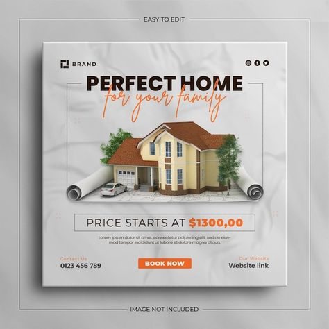 Banner For Instagram, Estate House, Apple Gift Card, House Property, Social Media Design Inspiration, Sale Banner, My Favorite Image, Real Estate Houses, Post Design