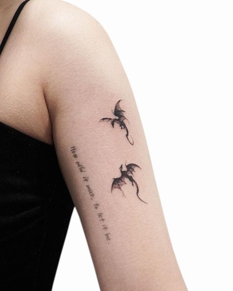 Dragon Tattoo Minimal, Fineline Dragon Tattoo, Little Dragon Tattoo, Imagine Dragons Tattoo, Fine Line Dragon Tattoo, Small Dragon Tattoo, Small Dragon Tattoos, Small Dragon, Boho Tattoos