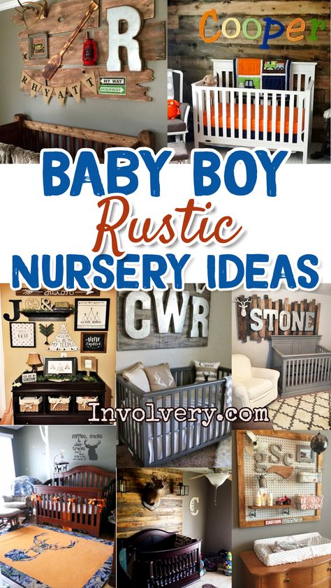 Rustic Nursery Ideas, Rustic Baby Rooms, Room Ideas For Boys, Rustic Baby Boy Nursery, Rustic Boy Nursery, Nursery Ideas Boy, Country Nursery, Rustic Baby Nurseries, Country Baby Boy