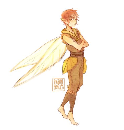 Male Fairy Outfit Drawing, Fantasy Pants Drawing, Male Fairy Drawing, Fairy Boy Art, Male Fairy Art, Male Fairy Oc, Fairy Character Design, Fairy Oc, Fairy Pfp